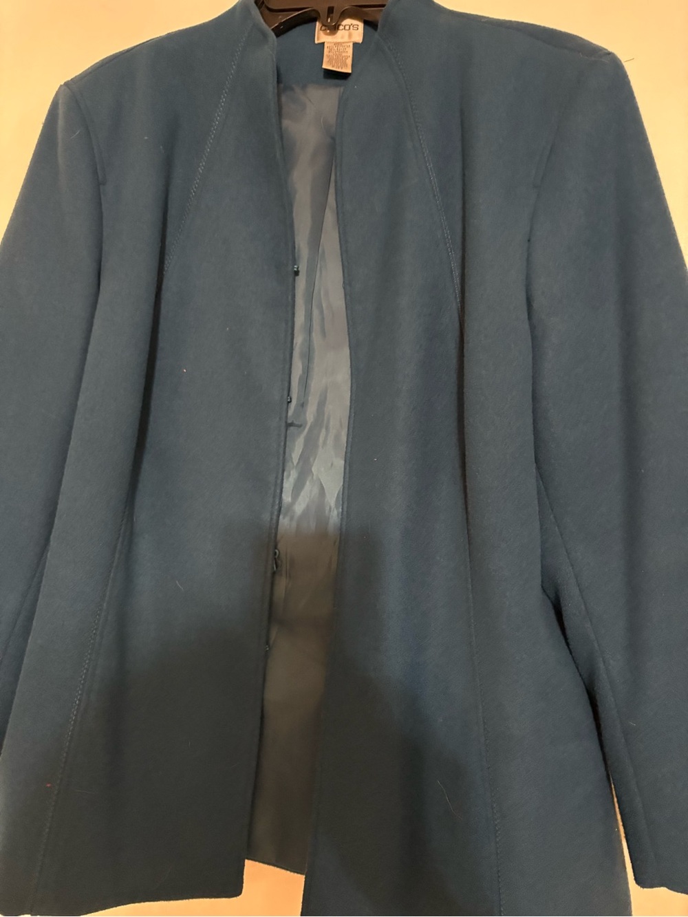 Chico‘s blue jacket size 3